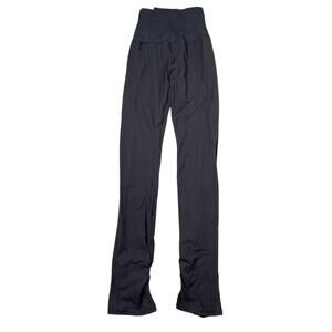 Lululemon Corsetry Tight Pant Dance Leggings Ruched Ankle Spilt Hem Black 4